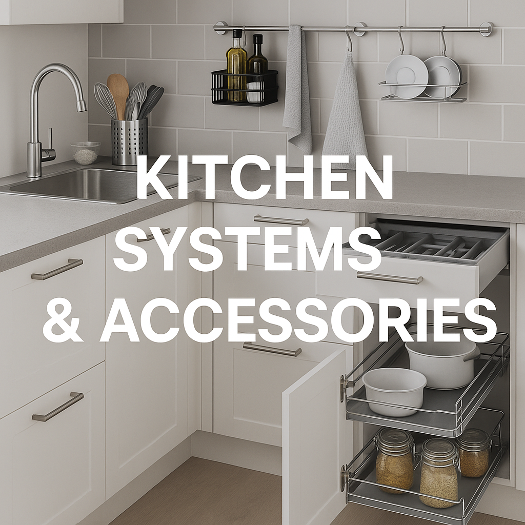 Kitchen systems and accessories